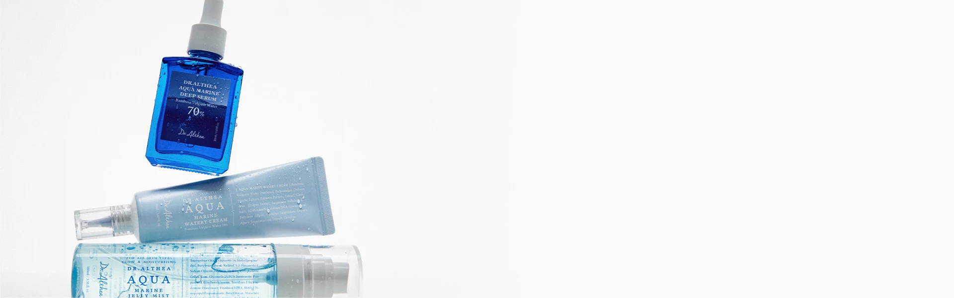 Dr.Althea Aqua Marine Deep Serum, Watery Cream and Jelly Mist